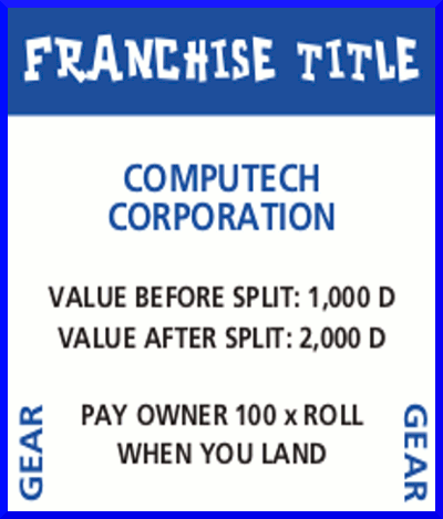 FRANCHISE TITLE FOR COMPUTECH CORPORATION
